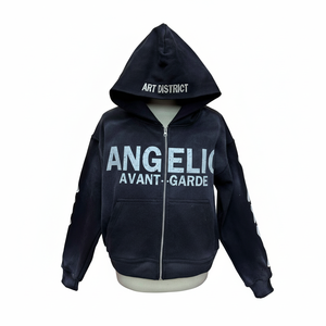 Private label personalized logo most Demanded Zipper hoodie screen Printed and embriodry logo factory made cheap price hoodie - Product Image 1