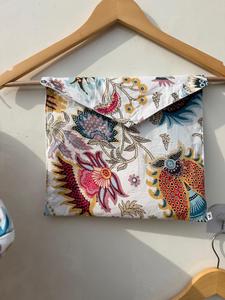 Ensemble de pyjama en coton imprimé pour femmes avec pochette, 3 pièces, vêtements de nuit, ensemble de vêtements de détente floraux, vente en gros - Product Image 3