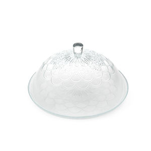 ขาตั้งเค้กเอ็กเซลซาพร้อมฝาครอบแก้วใสลายดอกเดซี่ ขนาด 30.5 ซม. - Product Image 1