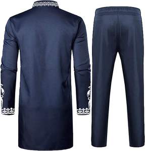 Nouvelle arrivée, vêtements islamiques pour hommes, ensemble shalwar kameez en coton traditionnel, haute qualité, séchage rapide, faible MOQ, logo personnalisé, kurta pyjama - Product Image 4