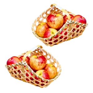 Cesta de Regalo Artesanal de Paja y Bambú, Cesta de Embalaje Premium para Regalos Gourmet y Cesta de Embalaje Ecológica Natural - Product Image 1