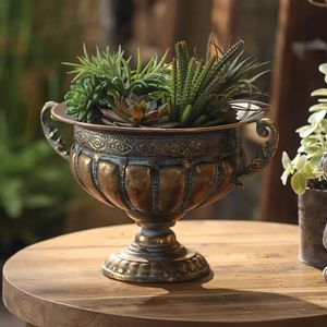 Handmade Metal Flower <b>Vase</b> For Stylish Home Decor Featuring <b>Unique</b> Craftsmanship And Elegant Appearance - Product Image 2
