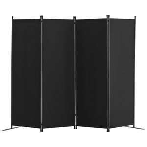 Divisorio in Bambù a 4 Pannelli, Paravento Pieghevole per Ufficio, Camera da Letto, Sala da Pranzo, Separatore in Tessuto, Arredamento Casa - Product Image 5