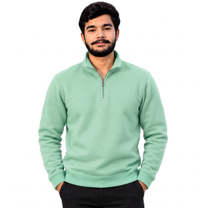 Sweat-shirt demi-zip personnalisé en polaire polyester pour la vente en gros – Idéal pour les détaillants - Product Image 1