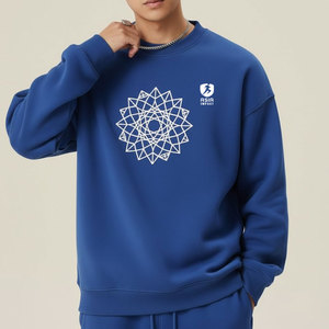 Sweat-shirt confortable pour homme en coton mélangé avec doublure en polaire douce, idéal pour l'automne et la mode en plein air - Product Image 3