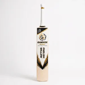 Bate de Críquet Ligero, Ambidiestro, Cosido a Mano con Madera de Sauce Inglés, para Entrenamiento y Partidos al Aire Libre - Product Image 1