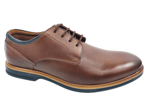 Chaussures Oxford en synthétique marron pour homme, bout rond, lacets, respirantes, légères, décontractées, toutes saisons - Product Image 1