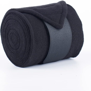 Bandages de polo pour chevaux en polaire respirante, avec bande élastique résistante, pour l'entraînement, l'exercice et les blessures, couleur et logo personnalisés - Product Image 2