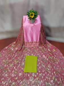 ชุดเดรสงานฝีมือประดับด้วยลูกปัดหิน Fransawi ผ้าฝ้าย/โพลีเอสเตอร์สุดหรู คอลเลคชั่น Empress สำหรับงานแต่งงานและโอกาสพิเศษสำหรับเด็กผู้หญิง - Product Image 3