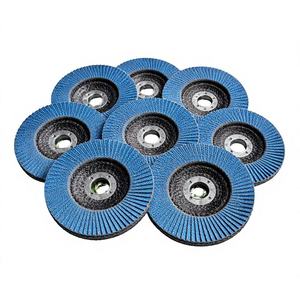 Disco de Lija HGP 72 Flap Azul 100x16mm de Alta Dureza # 40 # 60 # 80 # 120 para Pulir y Esmerilar Metal y Acero Inoxidable, 15000 RPM, 80 m/s - Product Image 1