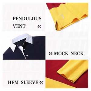 Camiseta de Rugby de la Mejor Calidad para Hombre, Manga Larga, Cuello Polo, Dos Tonos, Ropa Deportiva, Camiseta de Rugby - Product Image 6