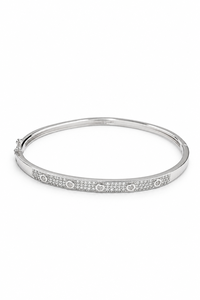 Brazalete de Lujo con Moissanita en Plata de Ley 925 con Baño de Rodio para Fiestas, Bodas y Regalos de Aniversario KLSB20519 - Product Image 1