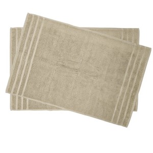 Tapis de bain classiques en coton, rectangulaires, antidérapants avec base en caoutchouc, épaisseur moyenne, à poils ras, pour salle de bain - Product Image 5