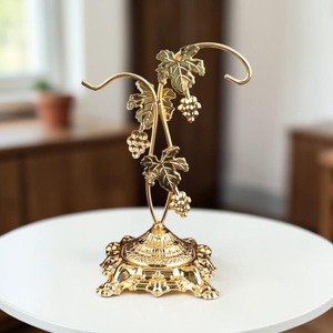 Juego de Salero y Pimentero de Metal con Tapa Dorada y Diseño de Uva de Cristal, Utensilios para Hierbas y Especias, Duraderos, Aptos para Lavavajillas, Ecológicos, de Grado Alimenticio - Product Image 5