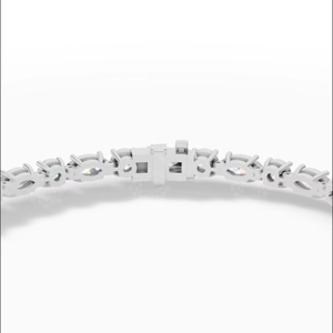 Luxury 18K Gold Marquise Lab Grown Diamond Tennis <b>Bracelet</b> 38 <b>Stones</b> | 7 Inch Contemporary Designer Fine Jewelry for Women | - Product Image 6