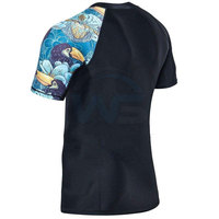 T-shirt de fitness à manches courtes pour homme, respirant, séchage rapide, léger, extensible, tissu en spandex/polyester, coutures durables
