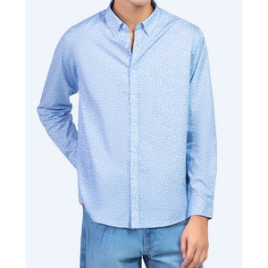 Vente directe usine – Chemises boutonnées en maille respirante sur mesure pour l'été, tissu doux et confortable, conçues pour tenues décontractées et formelles - Product Image 1