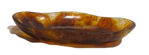 Bol à fruits en résine, décoration moderne pour la maison, décoration de table de luxe, bol à fruits en résine fait à la main, plat de service - Product Image 4
