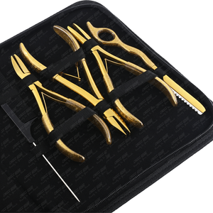 Hair <b>Extension</b> Tools Kit - Tape Clamp in Pliers, Micro <b>Beads</b> & Loop Hook Set with Customized Logo - Product Image 3