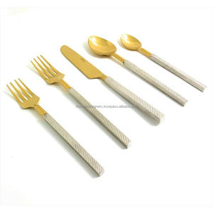Ensemble de couverts décoratifs en argent et or, artisanat, style américain, pour mariage, Noël, décoration de table - Product Image 4
