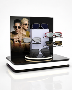 Diseño Moderno para Ópticas: Exhibidores de Plástico Lavables para Gafas de Sol, Elegantes y Organizados para Minoristas - Product Image 1