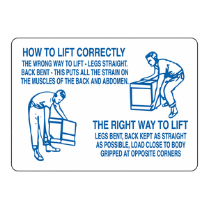 Brady : Guide de levage sécurisé – Panneau de signalisation pour la formation en levage sur le lieu de travail - Product Image 1