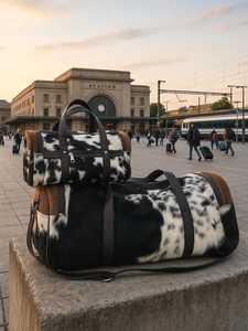 กระเป๋าเดินทางหนังแท้คุณภาพพรีเมียม หนังวัว  แบบถือหรือสะพาย  สำหรับเดินทางช่วงสุดสัปดาห์  รับผลิตตามแบบ (OEM) สำหรับส่งออกจำนวนมาก รุ่น LHTB-0105 - Product Image 6