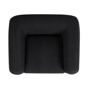Poltrona Alpine da 44 Pollici in Tessuto Bouclé Nero Ebano per Soggiorno - Product Image 3