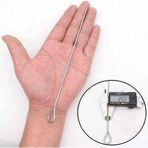 Set di 12 Spiedini per Barbecue in Acciaio Inox da 8 Pollici, Spiedini per Shish Kebab, Utensili da Cucina Premium per Esterni - Product Image 3