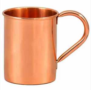 Mug à Moscow Mule en cuivre martelé |   Coupe à cocktail en cuivre massif |   Mug en cuivre de 16 oz pour bar et restaurant, ensemble de mugs en cuivre en gros - Product Image 1