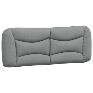 Coussin de tête de lit gris clair 100% polyester, 53,9 pouces de large, repose-tête et oreiller de lecture - Product Image 2