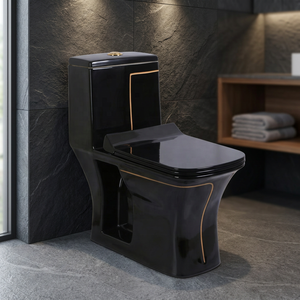 New Design Customizable S-<b>Trap</b> One Piece Water Closet Ceramic WC For Commercial Hotel Washrooms And Building Projects - Product Image 2