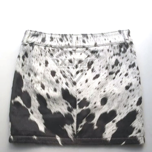<b>Men</b> <b>Animal</b> Print Short Shorts Mid Waist Button Fly Casual Style Printed Design Wholesale Rate Custom Cowhide Leather Jacket - Product Image 4