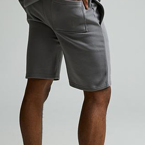 Custom Logo Plus Size Solid Knee Length Summer T shirt and Shorts <b>Set</b> 100% Cotton Breathable Quick Dry <b>Men's</b> <b>pajama</b> <b>set</b> - Product Image 2