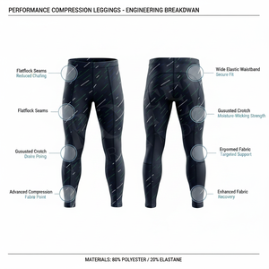 Breathable Stretch Wear Workout Yoga Men Compression Running Leggings Custom Quick Dry Gym Tights Sports Fitness Training Pants - Product Image 2