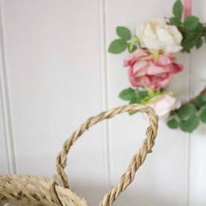 Handmade <b>Foldable</b> White Polka Dot Seagrass <b>Basket</b> <b>Foldable</b> - Multifunctional Home Storage Wholesale Made in Vietnam - Product Image 5