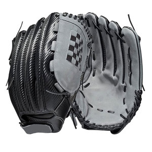 Guantes de béisbol de cuero de fábrica con diseño de palma reforzada para capturar, lanzar y entrenar diariamente - Product Image 1