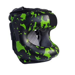 Protège-tête en cuir pour MMA et boxe avec design respirant, options personnalisables - Équipement d'entraînement de haute qualité - Product Image 2