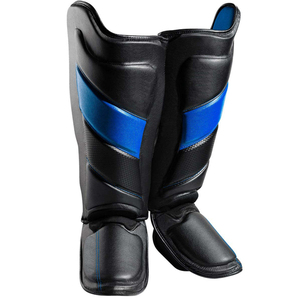 Protectores de Espinilleras de Piel Sintética para Boxeo, MMA, Muay Thai, Calentadores de Piernas para Entrenamiento, Protectores Ligeros para Espinilleras, Nuevo Protector de Tobillo - Product Image 1