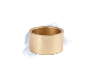 Servilletero de Lujo con Banda Dorada Sencilla para Mesa de Comedor Formal - Anillo para Servilletas de Oro Mate Liso y Sofisticado - Product Image 1
