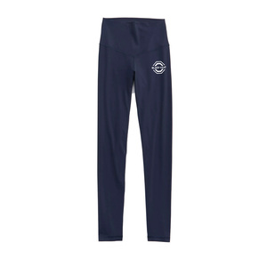 Leggings Deportivos de Cintura Alta para Mujer, Color Azul Marino, Transpirables, de Nailon, para Yoga - Product Image 1