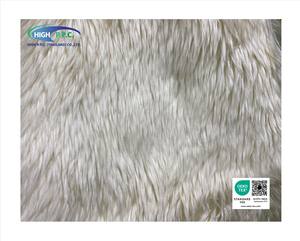 Fausse fourrure en polyester tricotée à poils longs, couleur jaune laiteux, haute qualité, pour tapis, jouets, vêtements, tissus et textiles de maison - Product Image 5