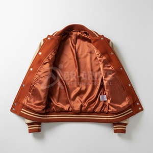 Nuevo estilo Streetwear para hombre Varsity College Jacket Vintage sudadera Custom Patchwork Jackets - Product Image 6