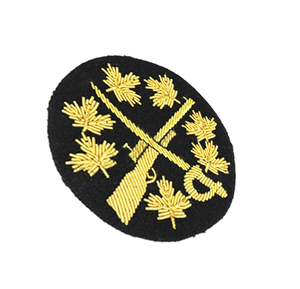 Premium Quality Handmade Best Selling Low MOQ Eco-Friendly Metal Embroidered Badges Latest Solid Color - Product Image 3