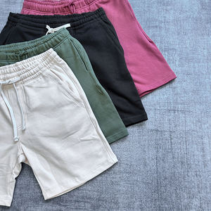Shorts de sport pour hommes ODM Streetwear 100% coton molletonné avec logo personnalisé, 5 pouces, imperméables, écologiques, respirants, avec poches élastiques à la taille - Product Image 4