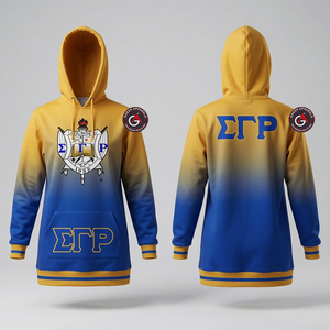 Sigma Gamma Rho sweat à capuche pour femme 100% coton imprimé sweats à capuche longs impression unisexe Logo personnalisé nouveauté femmes sweat à capuche long Drees - Product Image 1