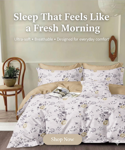 ชุดผ้าปูที่นอนไมโครไฟเบอร์สัมผัสนุ่ม ขนาดคิงไซส์ พร้อมผ้าปูที่นอนรัดมุม ปลอกหมอน 2 ใบ - ใช้ได้ทุกฤดู ป้องกันรอยยับ - Product Image 5