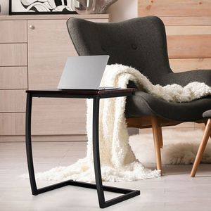 Tavolino Consolle a Forma di C con Struttura in Acciaio - Product Image 3
