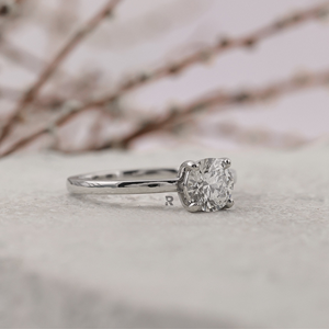Bague de fiançailles de luxe en diamant de laboratoire solitaire celtique rond 1ct 2ct 3ct 4ct 5ct 10K 14K 18K PT950 Bijoux personnalisés pour femmes - Product Image 2