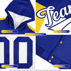 Veste universitaire brodée de haute qualité en gros, idéale pour les uniformes d'équipe - Product Image 2